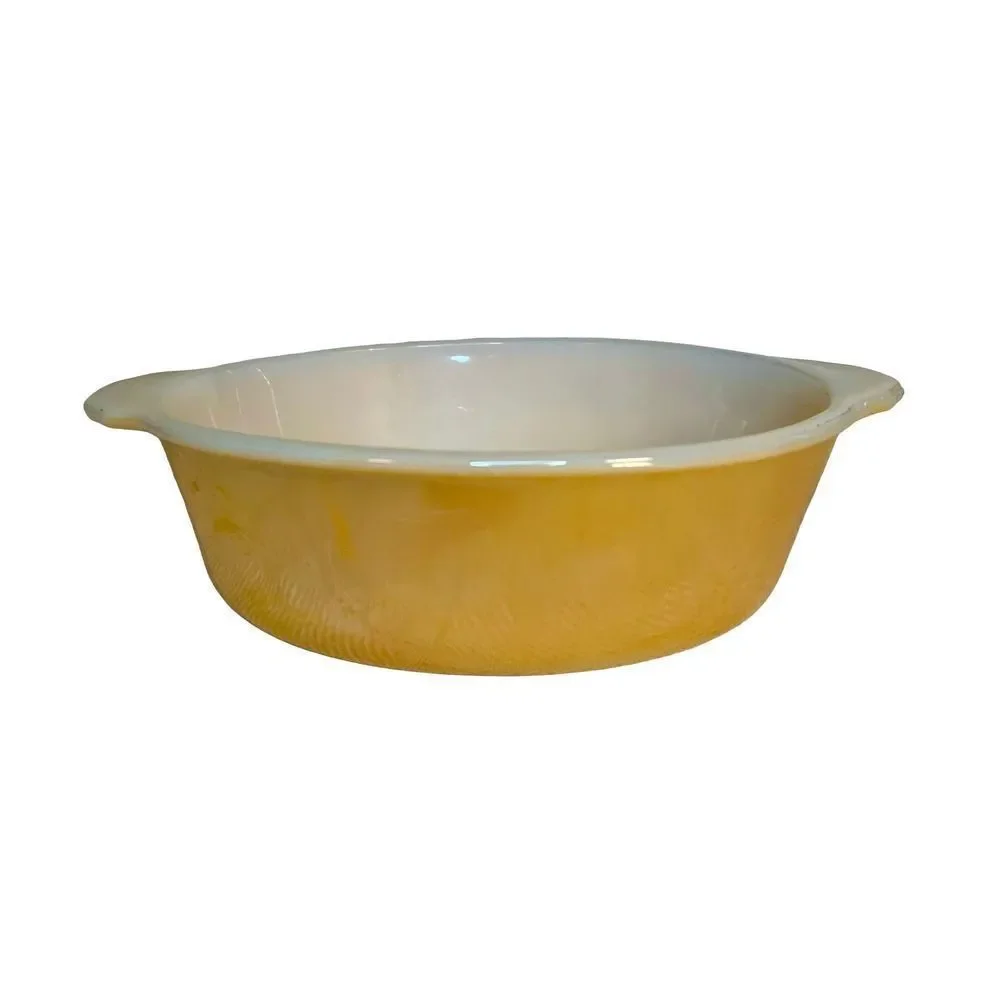 Vintage Pyrex FIRE KING Peach Lusterware 1-1/2 Qt. Casserole Dish #467 READ